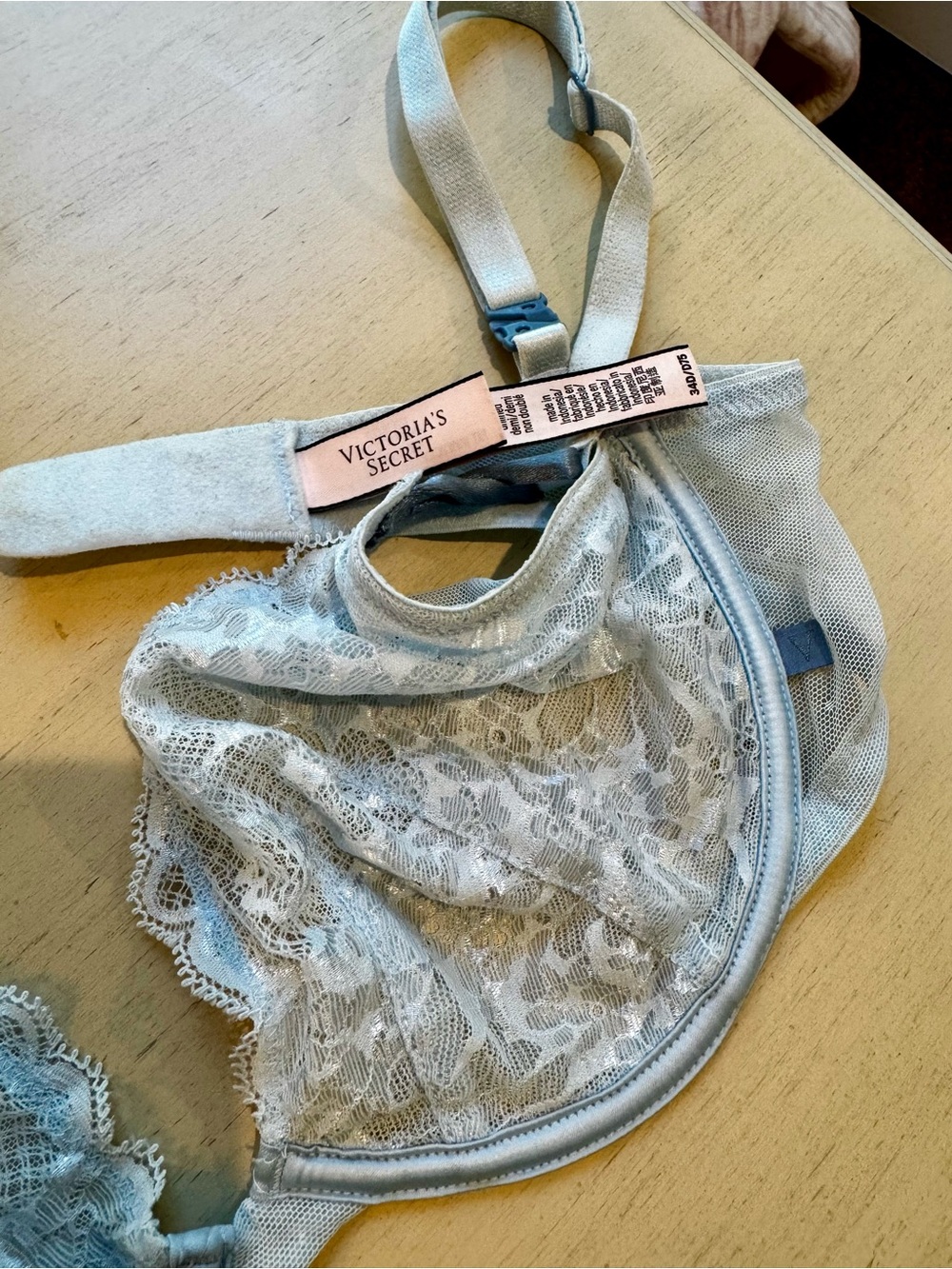Victoria's Secret Light Blue Lace Bralette